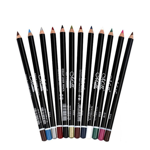 12Pcs Lot Set 12 Colors High Quality Eyeliner Pencil