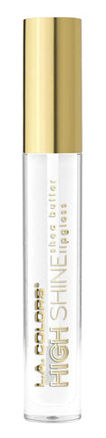 L.A. Colors High Shine Shea Butter Lip Gloss, Clear, 0.14 Ounce