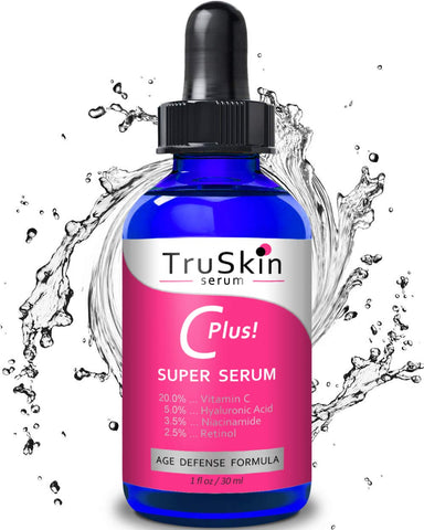 TruSkin Vitamin C-Plus Super Serum, Anti Aging Anti-Wrinkle Facial Serum with Niacinamide