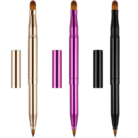 Roll over image to zoom in Dual End Lip Brush Concealer Brushes 3 Pieces