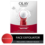 Facial Cleansing Brush by Olay Regenerist, Face Exfoliator with 2 Brush Heads