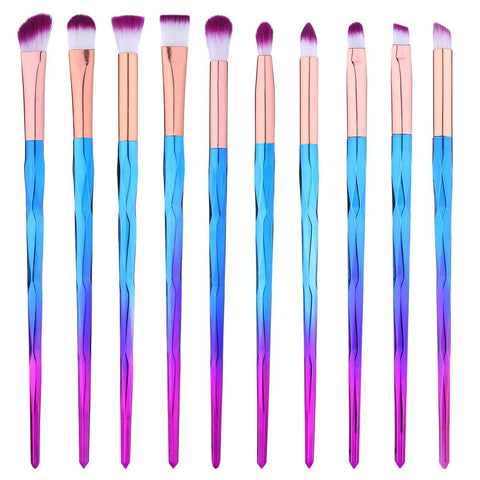 Eye Shadow Brush Set Unicorn 10Pcs Eye Makeup Brushes