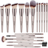 BESTOPE 20 PCs Makeup Brushes Premium Synthetic Foundation Powder Concealers Eye Shadows Makeup Brush Set with Champagne Gold Conical Handle