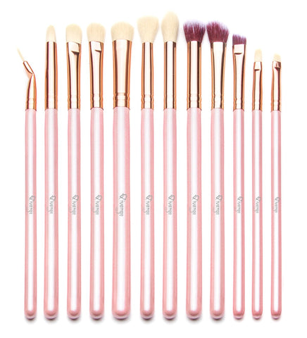 Qivange Eye Makeup Brushes, Eyeshadow Concealer Eyeliner Makeup Brush Set