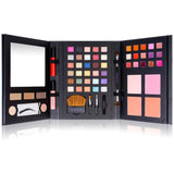 SHANY Luxe Book Makeup Set - All In One Travel Cosmetics Kit with 30 Eyeshadows, 15 Lip Colors, 5 Brushes, 4 Pressed Blushes, 3 Brow Colors, and Mirror